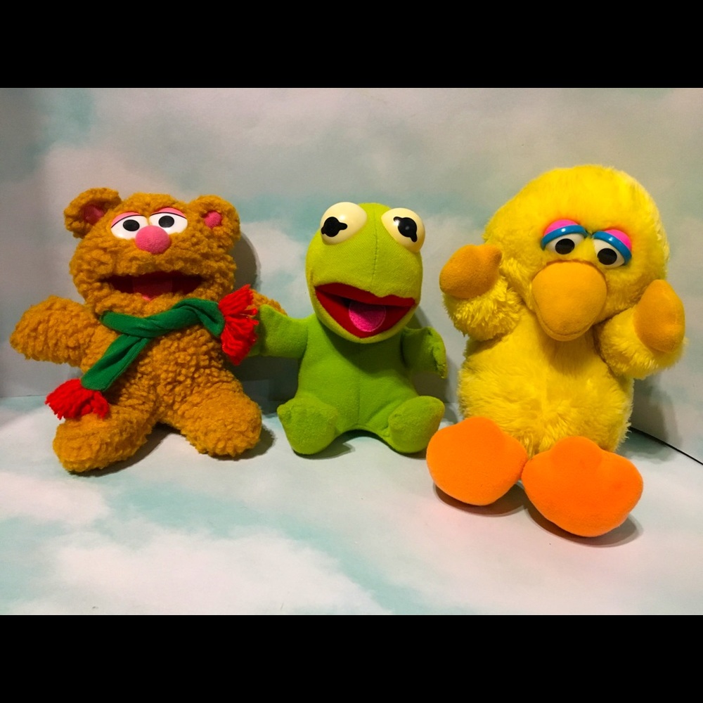 SESAME STREET VTG 1980s MUPPET BUNDLE Of 3